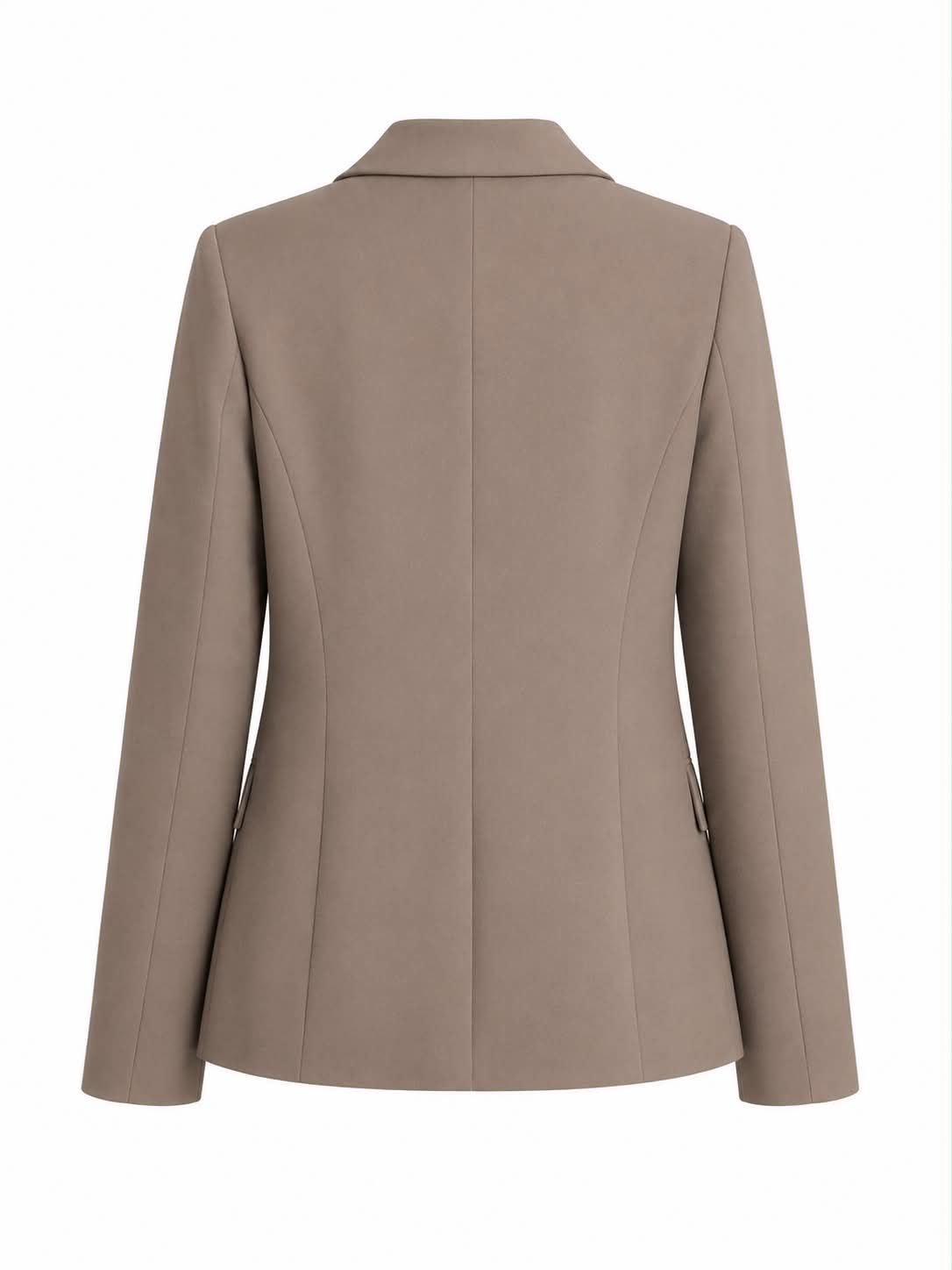 Blazer Sartoriale Monopetto Strutturato – Tortora / Taupe