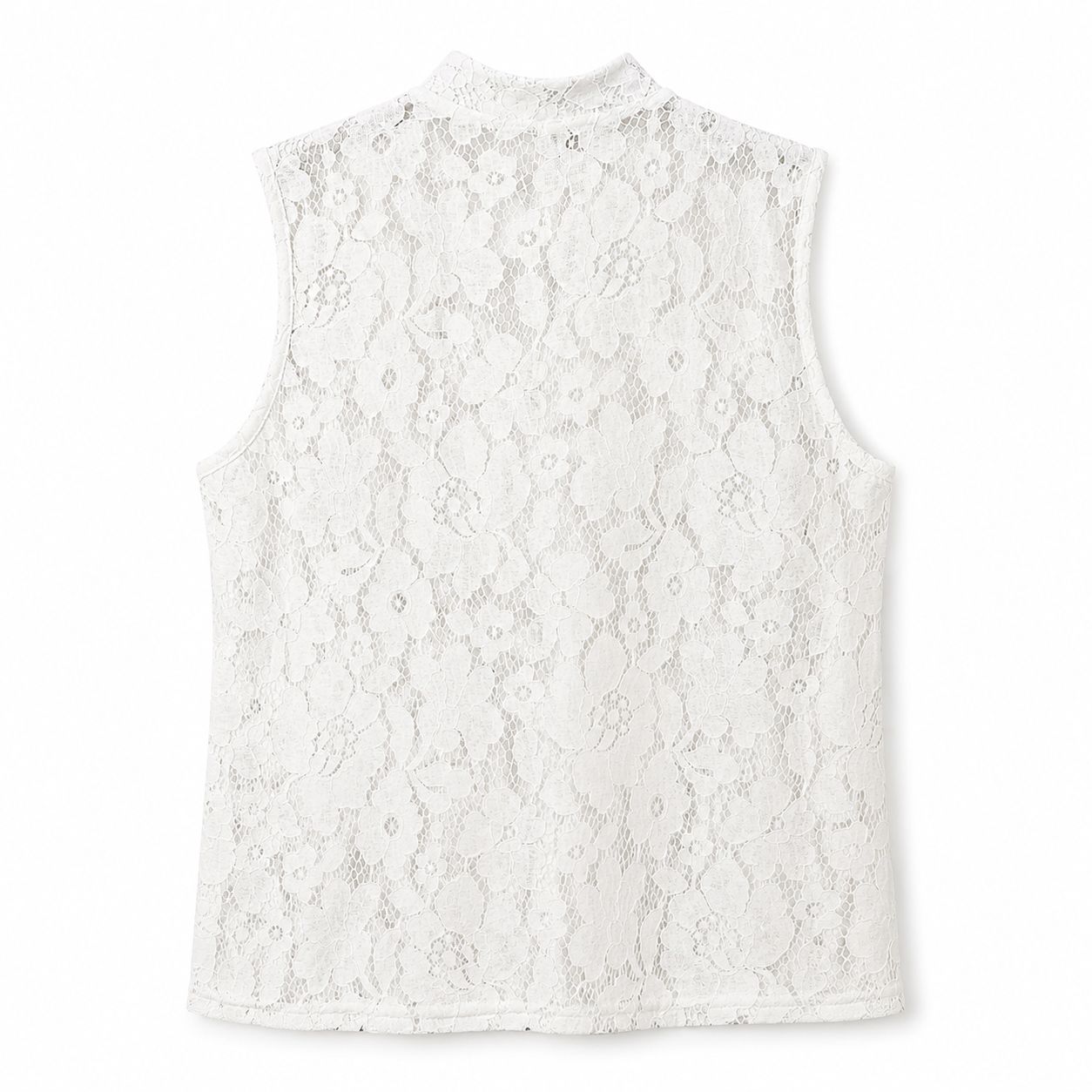 Blusa Bianca in Pizzo con Rouge
