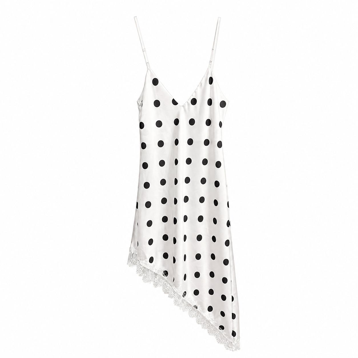 Abito Pois Bianco e Marrone