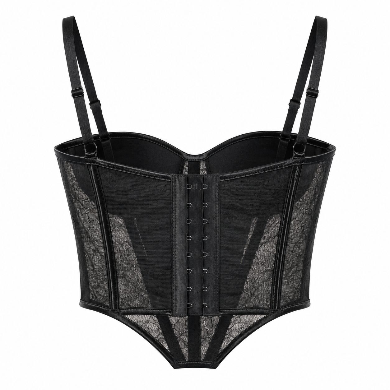 Corsetto Nero in Pizzo