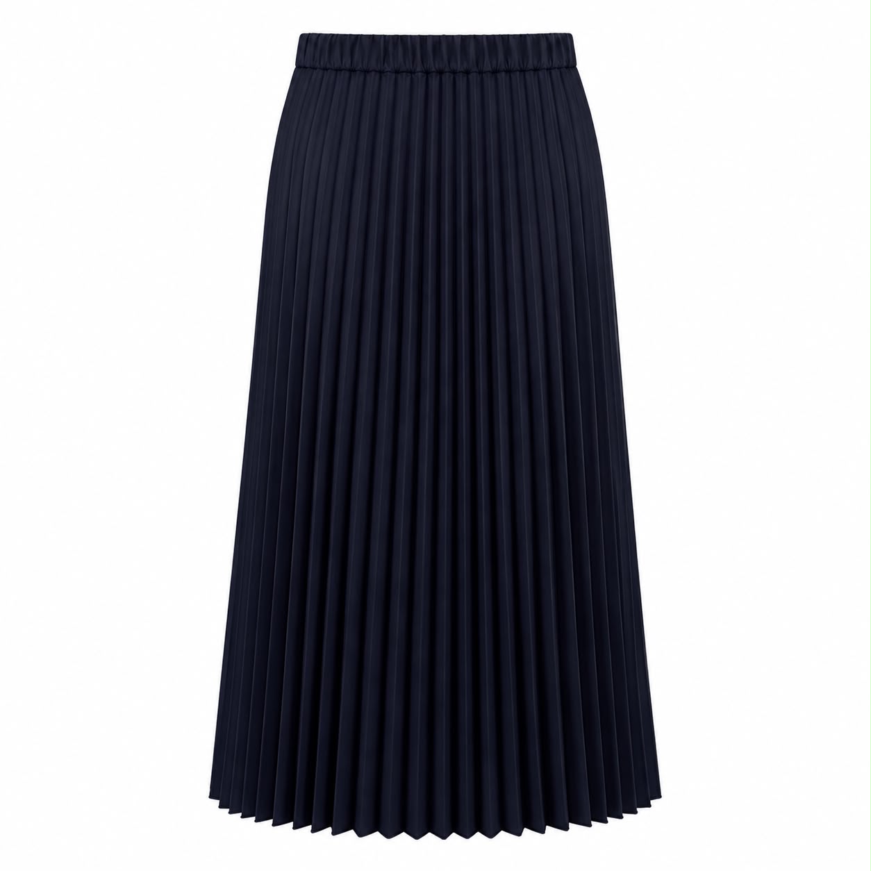 Gonna Lunga Plissettata Blu Navy