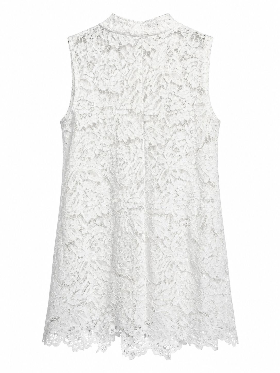 Gilet in Pizzo Bianco