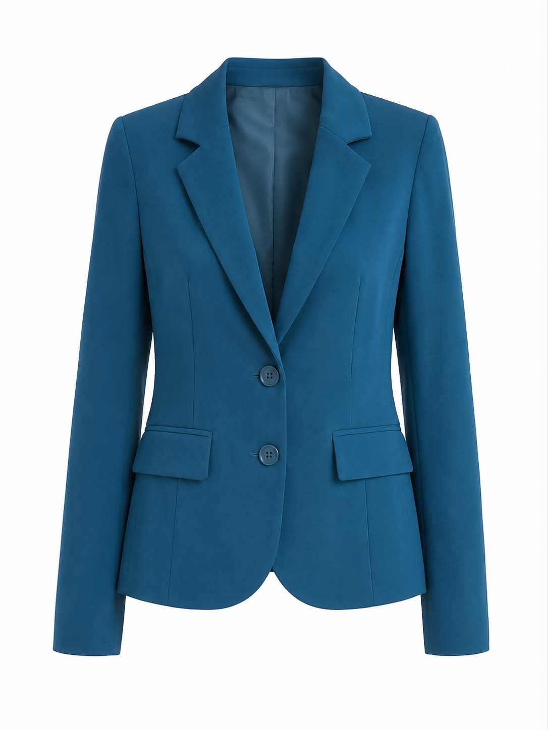 Blazer Sartoriale Strutturato – Blu Ottanio / Deep Teal