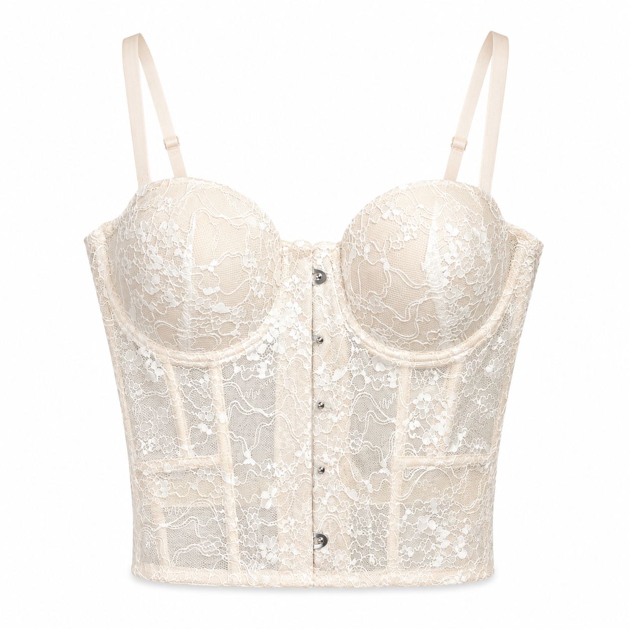 Corsetto Rosa Polvere in Pizzo