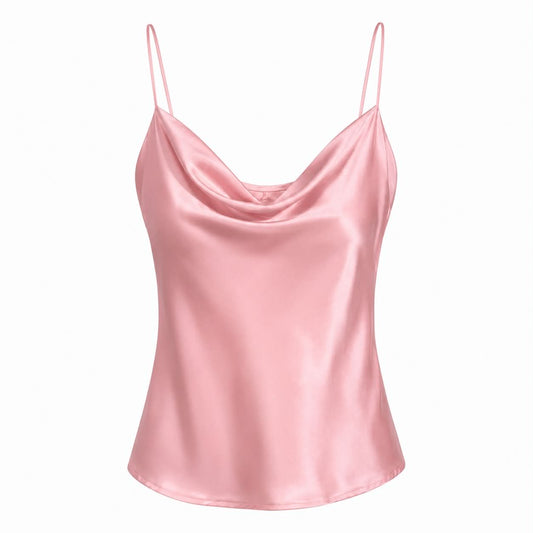 TOP SATINATO ROSA CIPRIA