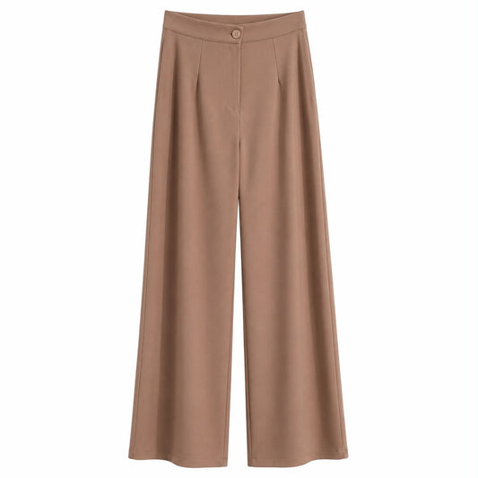 Pantalone Palazzo Camel a Vita Alta