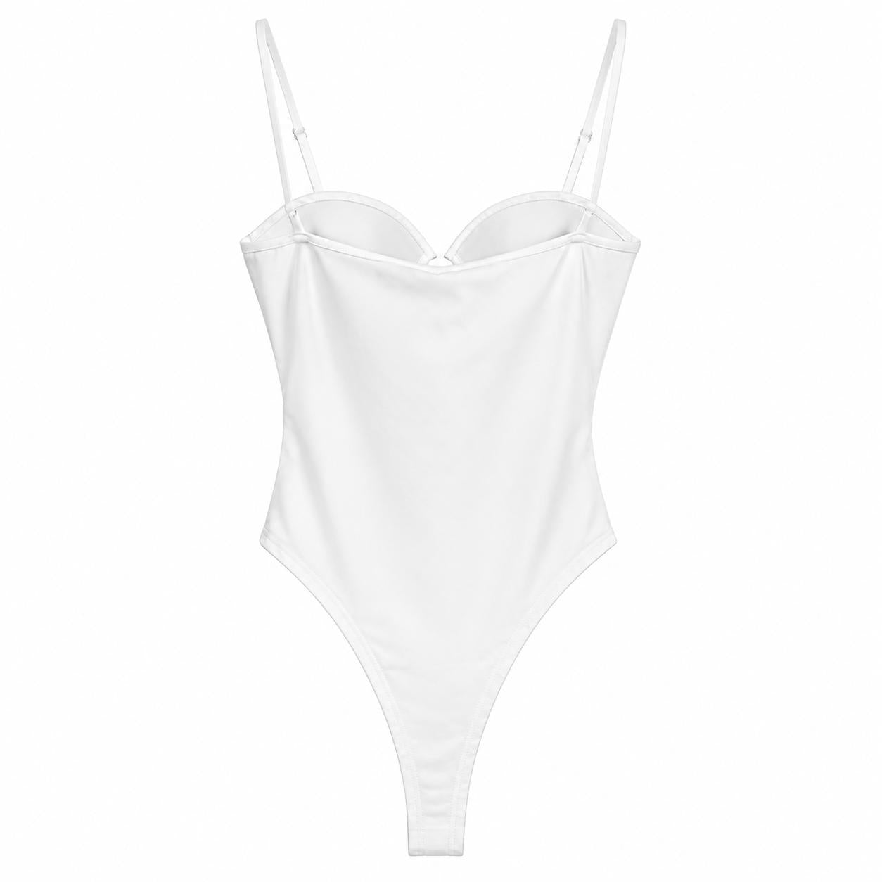 Body Bianco Drappeggiato