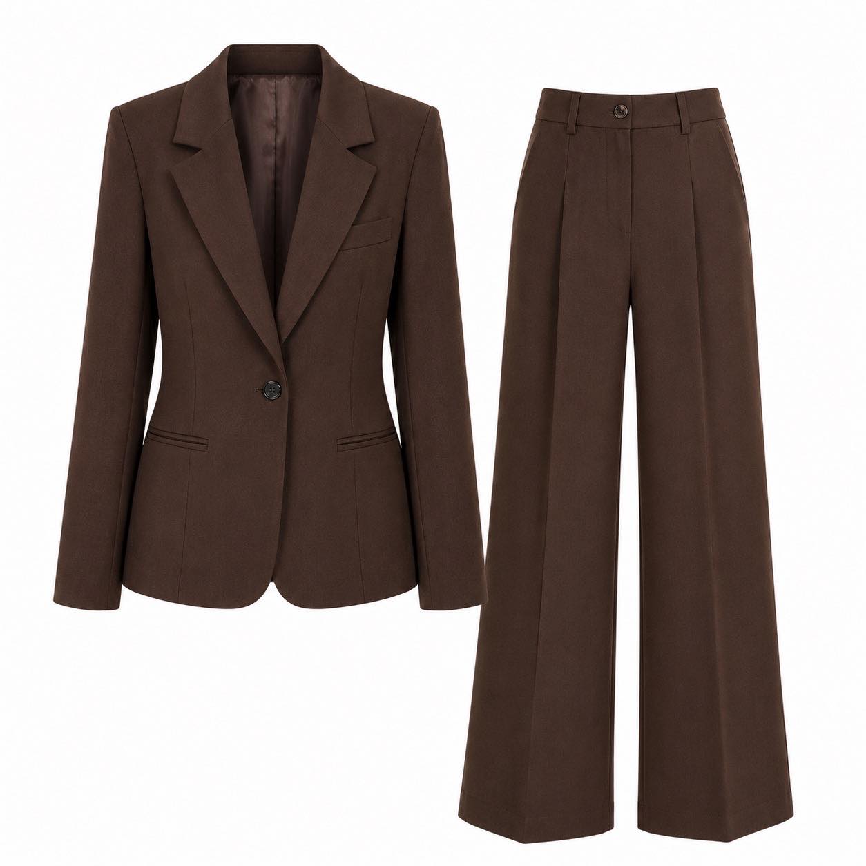 Completo Pantalone Sartoriale in Marrone Cioccolato